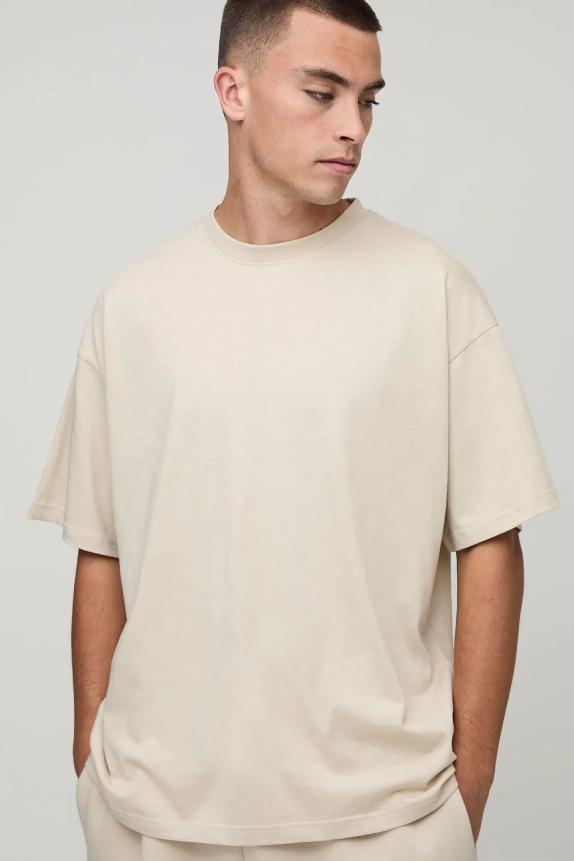 T-shirt oversize basique à col rond