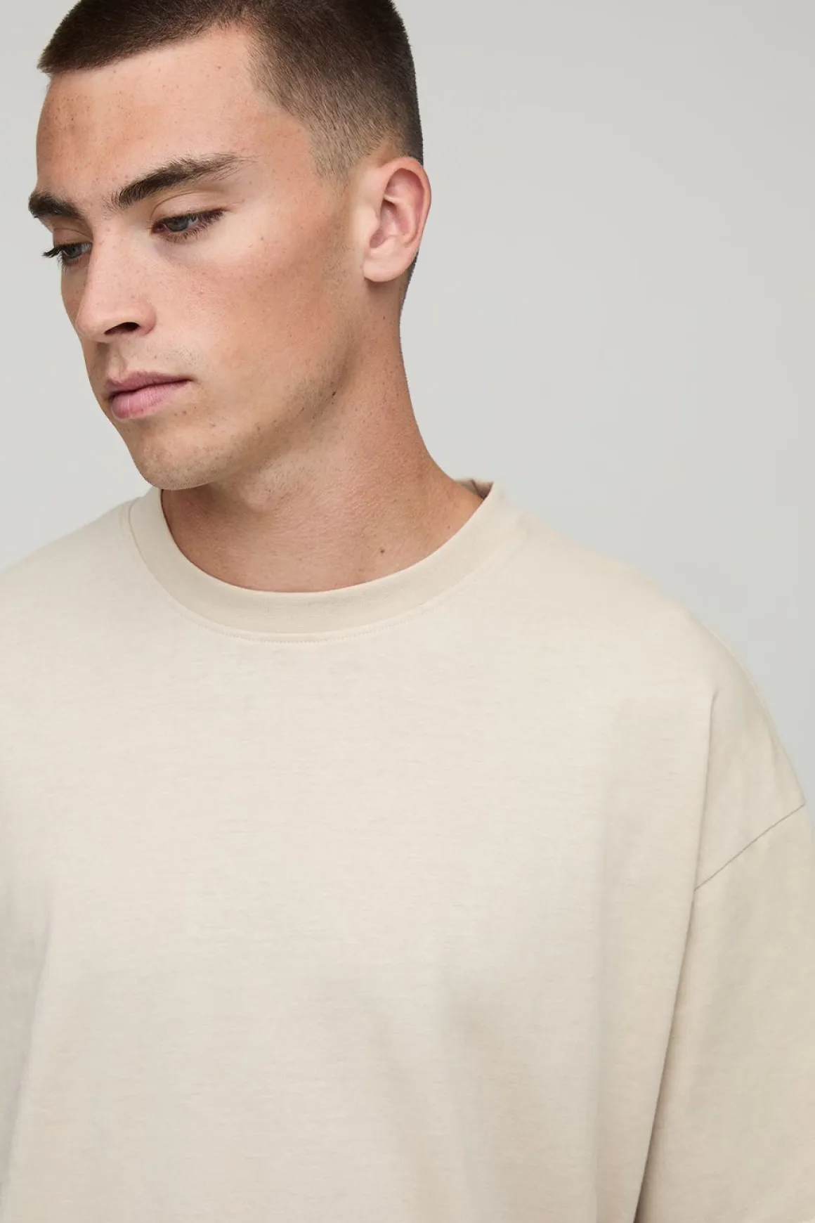 T-shirt oversize basique à col rond