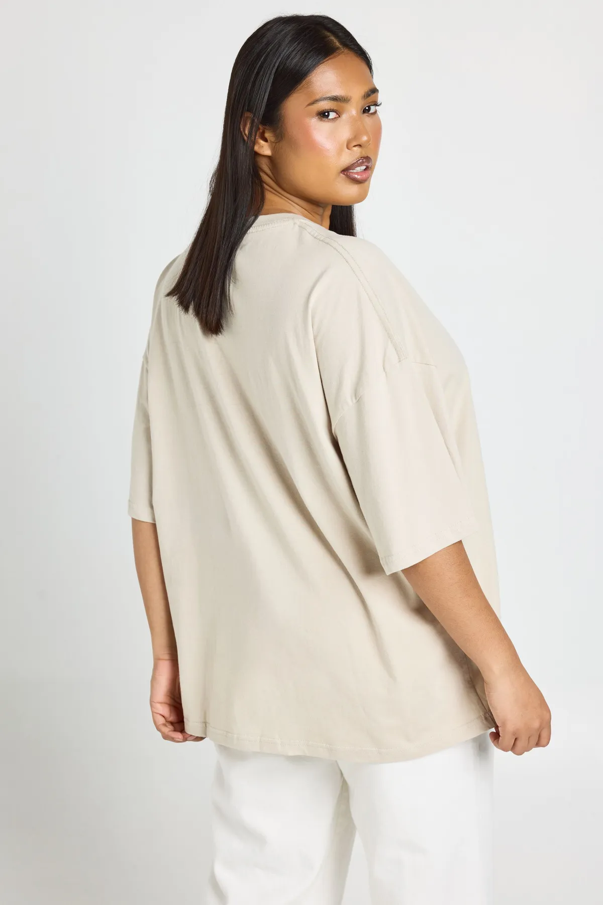 boohoo T-shirt Oversize Basique Grande Taille<Femme Basiques|Tops