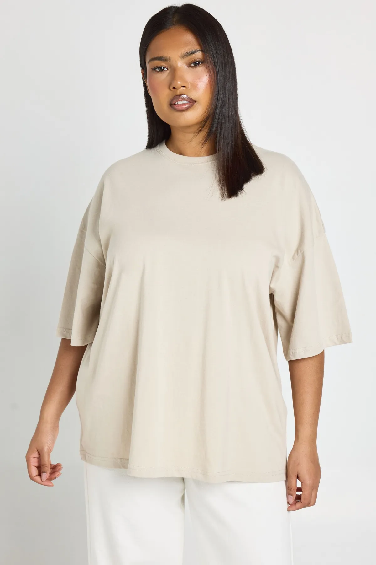 boohoo T-shirt Oversize Basique Grande Taille<Femme Basiques|Tops