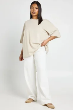 boohoo T-shirt Oversize Basique Grande Taille<Femme Basiques|Tops