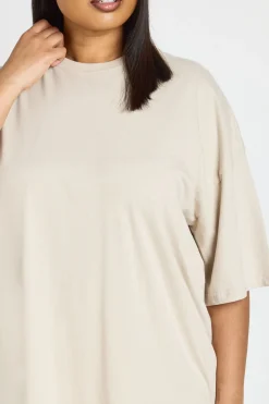 boohoo T-shirt Oversize Basique Grande Taille<Femme Basiques|Tops