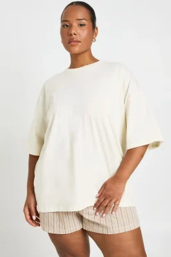 boohoo T-shirt Oversize Basique Plus<Femme Basiques|Tops