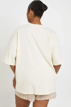 boohoo T-shirt Oversize Basique Plus<Femme Basiques|Tops