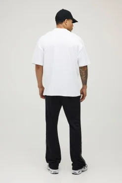 T-shirt Oversize Blanc En Jersey Interlock À Imprimé Voiture