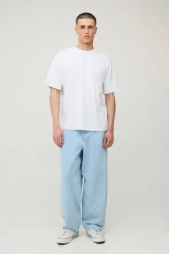 T-shirt Oversize Blanc À Imprimé Santorin