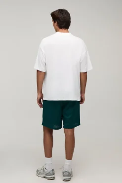 T-shirt Oversize Blanc Imprimé Beach Club