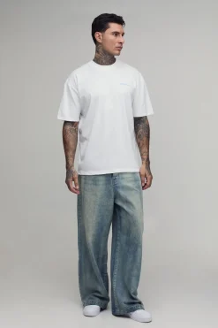 T-shirt Oversize Blanc Tall Avec Imprimé Photographique De Paris