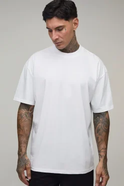 T-shirt Oversize Blanc Tall À Imprimé Floral Esquissé