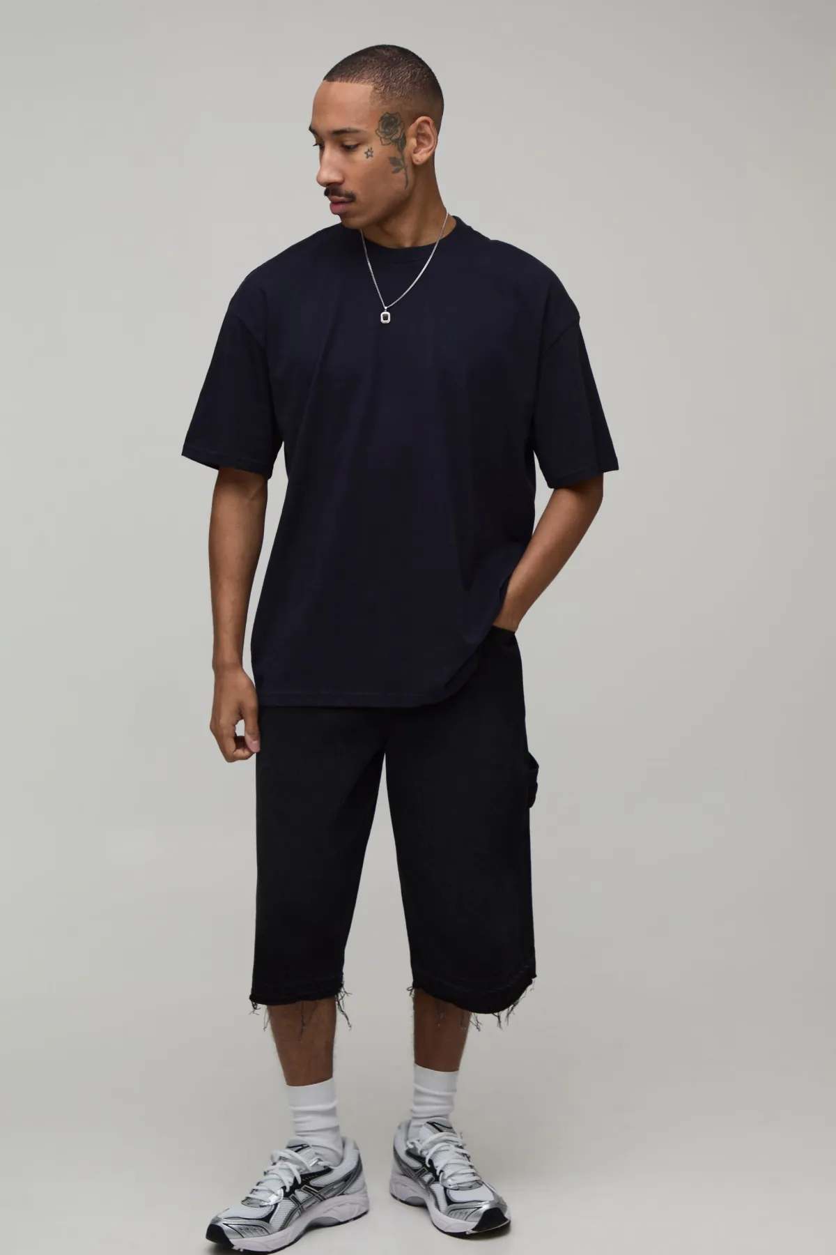 boohooMAN T-shirt Oversize Imprimé Tigre Palmier<Homme T-Shirts Impriméstendances|T-Shirts
