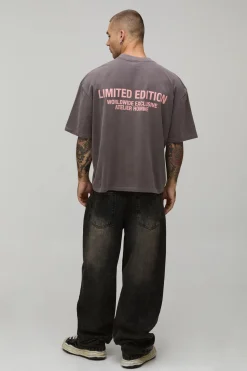 T-shirt Oversize Boxy Édition Limitée Chocolat Délavé