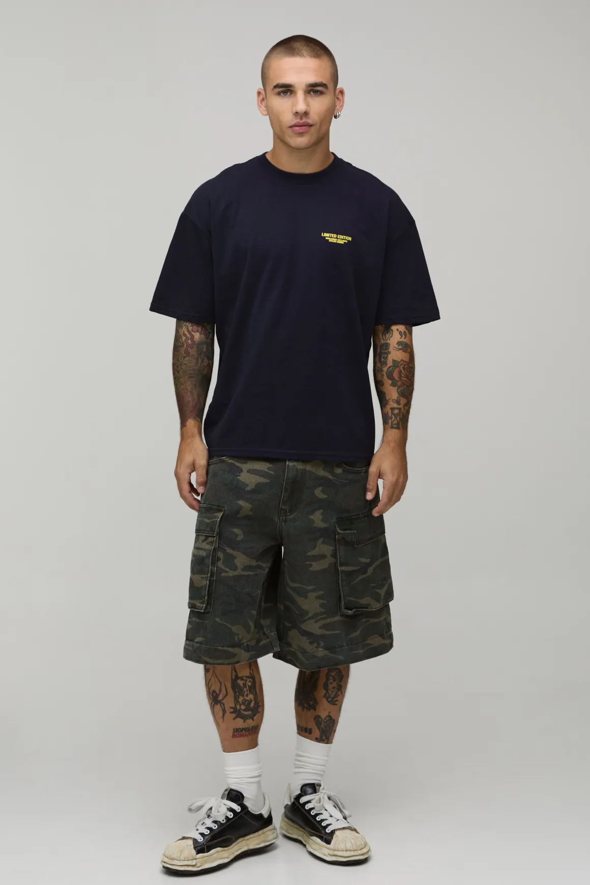 T-shirt Oversize Boxy Édition Limitée Bleu Marine