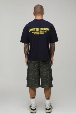 T-shirt Oversize Boxy Édition Limitée Bleu Marine