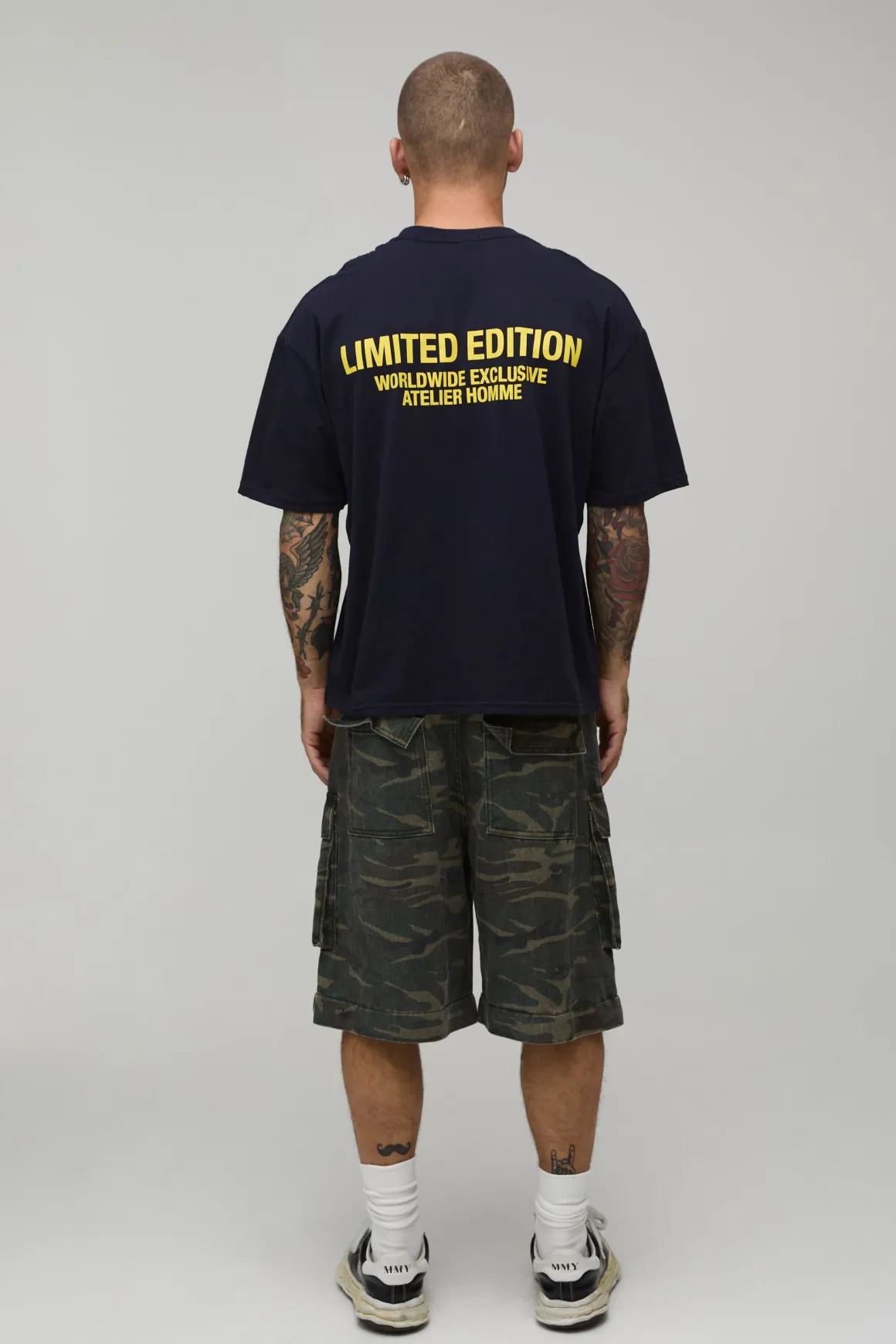 T-shirt Oversize Boxy Édition Limitée Bleu Marine