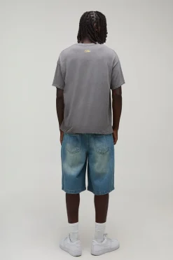 boohooMAN T-shirt Oversize Boxy Délavé Brésil Officiel<Homme T-Shirts Impriméstendances|T-Shirts
