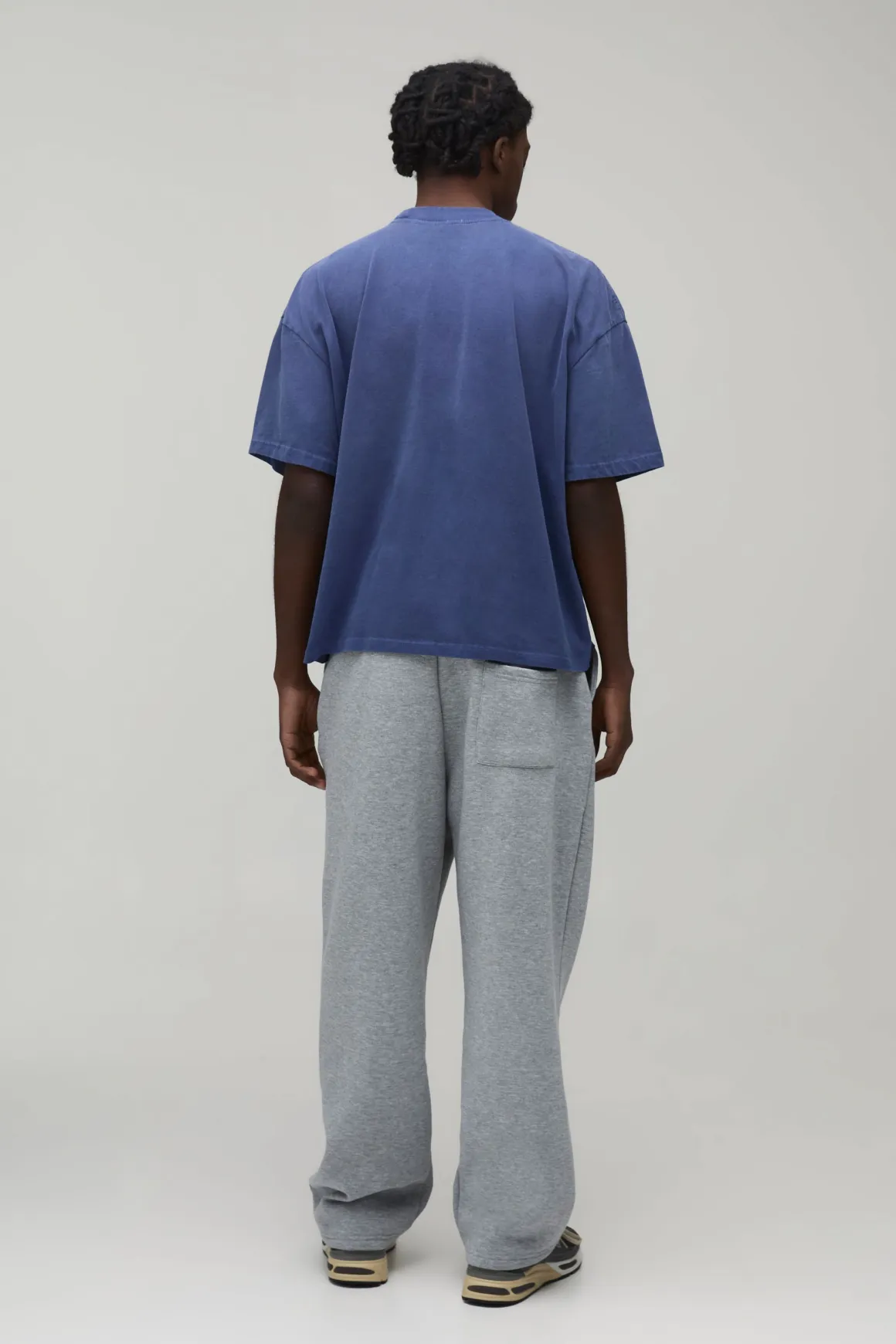 T-Shirt Oversize Boxy Délavé Imprimé New York