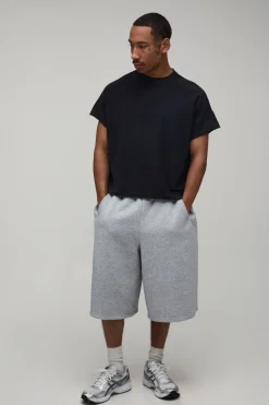 T-shirt Oversize Boxy En Coton Épais Lavé À Manches Courtes Raglan
