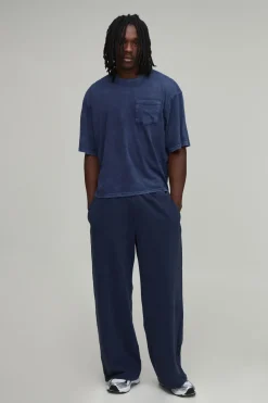 boohooMAN T-shirt Oversize Boxy Essentiel Délavé Avec Poche Poitrine Pour Homme Grand<Homme Tout Afficher|Tout Afficher