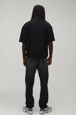 T-shirt Oversize Boxy À Imprimé Floral Poitrine Et Coutures Apparentes