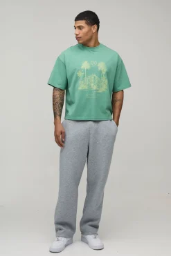 T-shirt Oversize Boxy Imprimé Palm Drive