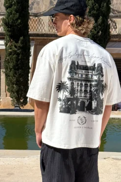 T-shirt Oversize Boxy Imprimé Palmiers Palace