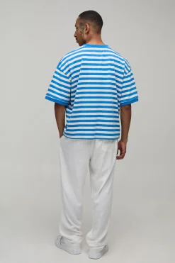 T-shirt Oversize Boxy À Imprimé Rayé Saint Tropez