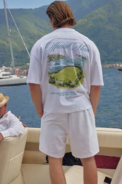 T-shirt Oversize Boxy Imprimé Terrain De Football