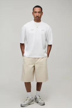 T-shirt Oversize Boxy Imprimé Terrain De Football