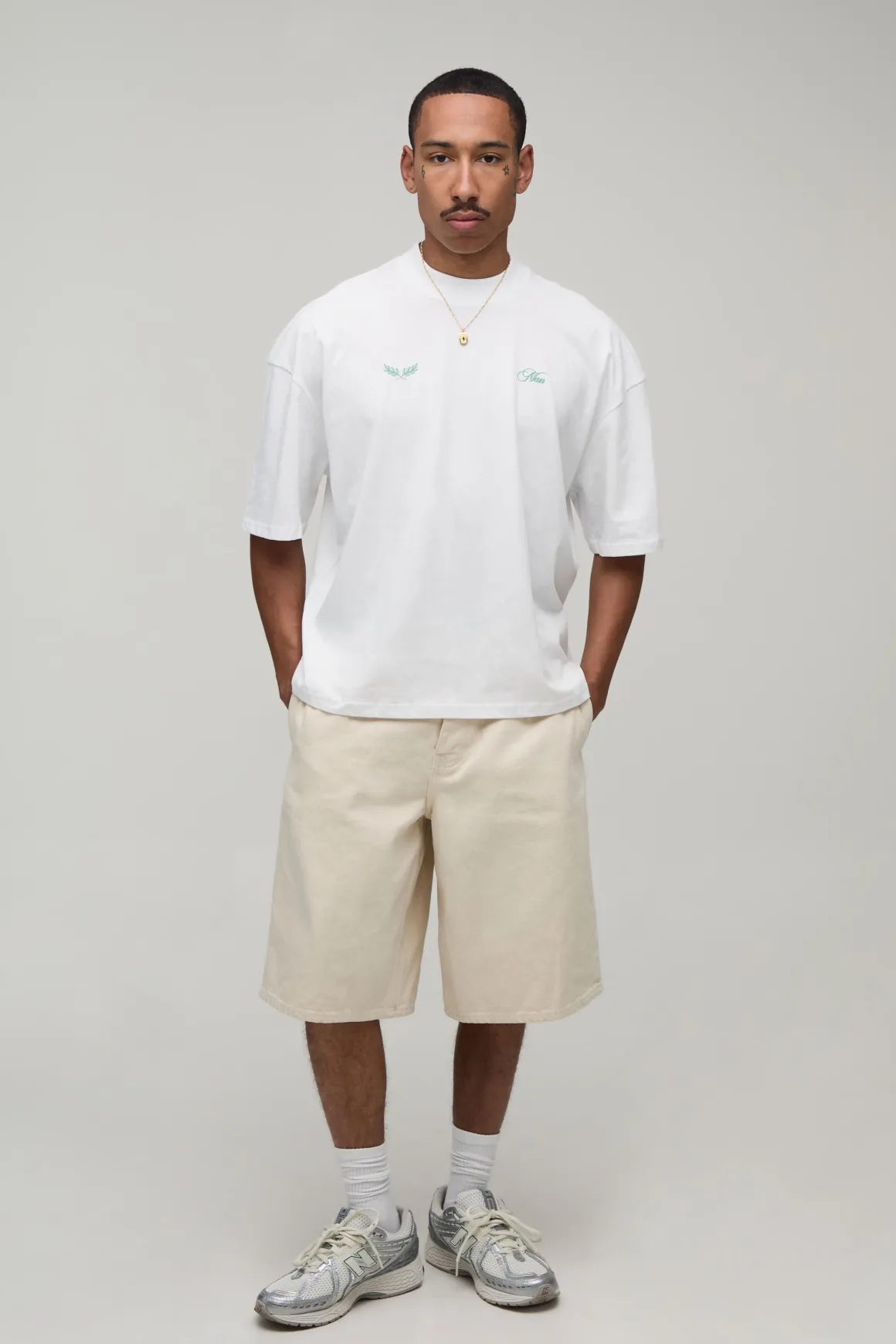 T-shirt Oversize Boxy Imprimé Terrain De Football