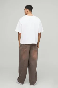 T-Shirt Oversize Boxy à Plis