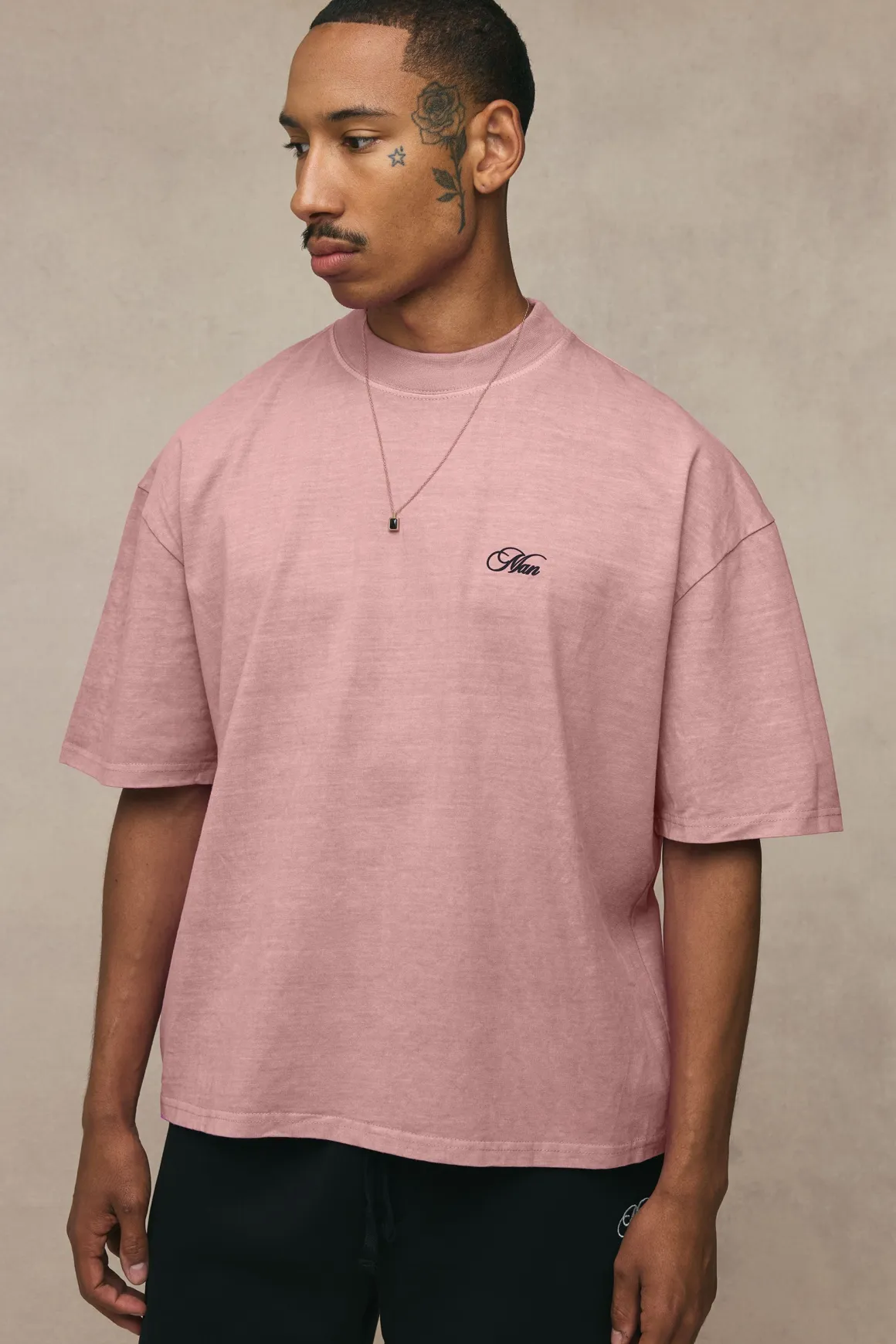 T-shirt Oversize Boxy Rose Délavé À Imprimé I Love This Game
