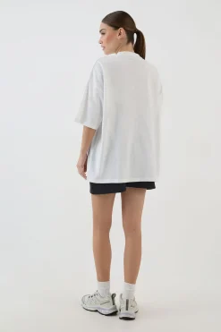 T-shirt Oversize Brodé Avec Logo Script Dsgn Studio