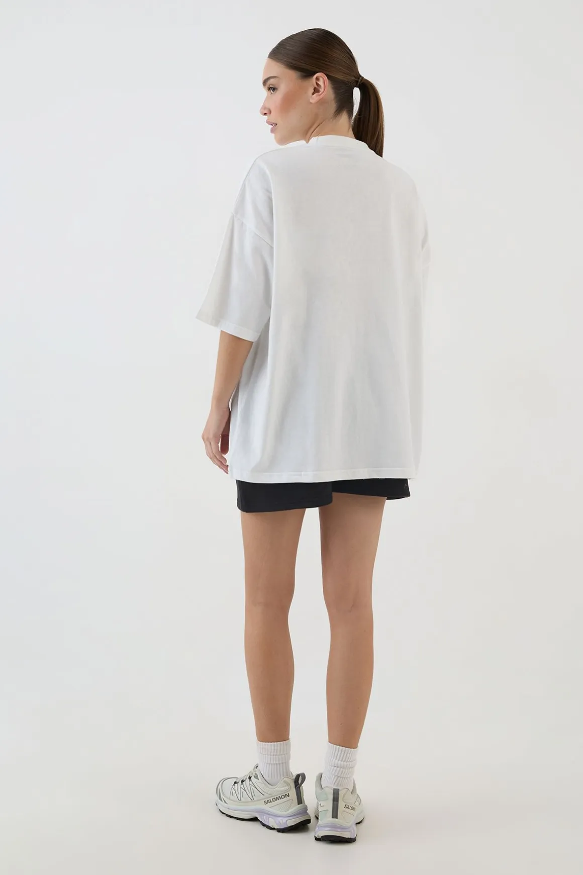 T-shirt Oversize Brodé Avec Logo Script Dsgn Studio