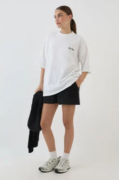 T-shirt Oversize Brodé Avec Logo Script Dsgn Studio