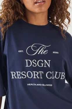 T-shirt Oversize Brodé Dsgn Studio Resort Club