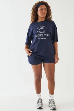 T-shirt Oversize Brodé Dsgn Studio Resort Club