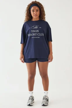 T-shirt Oversize Brodé Dsgn Studio Resort Club