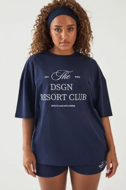 T-shirt Oversize Brodé Dsgn Studio Resort Club