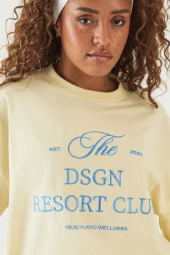 DSGN Studio T-shirt Oversize Brodé Resort Club<Femme Dsgn Studio|Tops