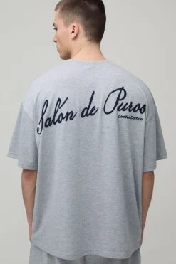 T-shirt Oversize Brodé Salon De Paris