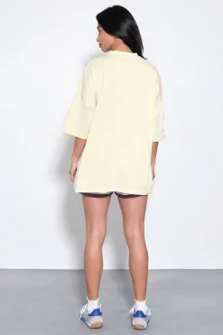 DSGN Studio T-shirt Oversize Brodé Script<Femme Dsgn Studio|Tops