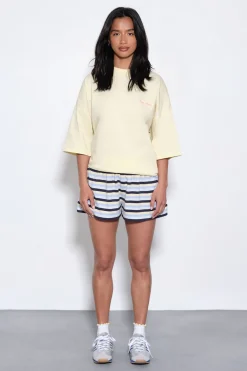 DSGN Studio T-shirt Oversize Brodé Script<Femme Dsgn Studio|Tops