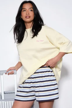 DSGN Studio T-shirt Oversize Brodé Script<Femme Dsgn Studio|Tops