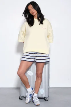 DSGN Studio T-shirt Oversize Brodé Script<Femme Dsgn Studio|Tops