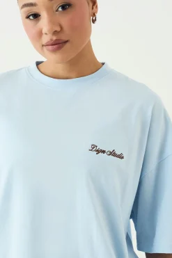 T-shirt Oversize Brodé Script Dsgn Studio