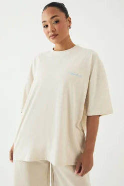 T-shirt Oversize Brodé Script Dsgn Studio