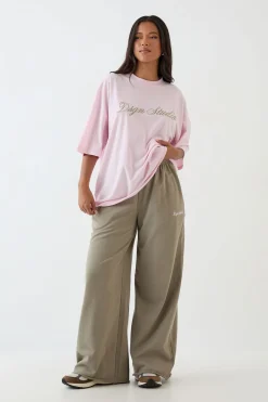 T-shirt Oversize Brodé Script Dsgn Studio
