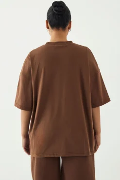 DSGN Studio T-shirt Oversize Brodé Script<Femme Dsgn Studio|Tops