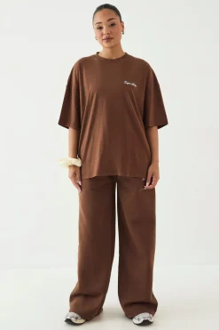 DSGN Studio T-shirt Oversize Brodé Script<Femme Dsgn Studio|Tops