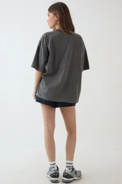 DSGN Studio T-shirt Oversize Brodé Surteint<Femme Dsgn Studio|Tops